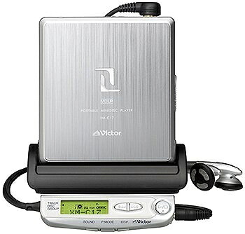 【中古】 Victor JVC 携帯型ＭＤ電気蓄音機 ＸＭ－Ｃ17Ｐ－Ｓ