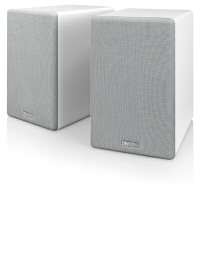 【中古】 デノン Denon SC-N10 ブックシェルフスピーカー 2ウェイシステム ホワイト SC-N10-WTEM