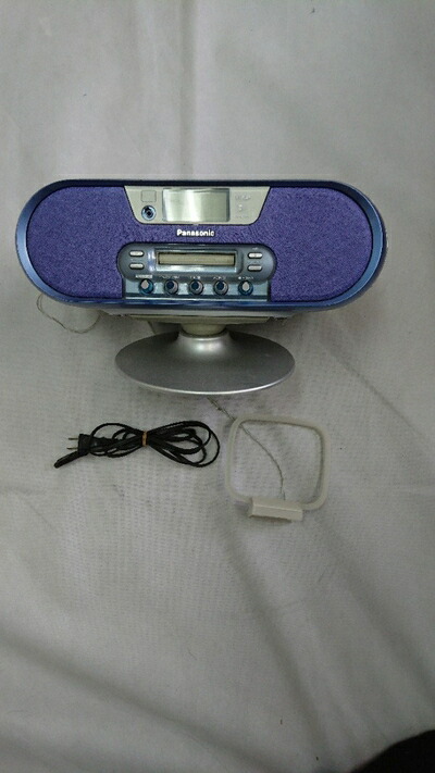 【中古】 Panasonic パナソニック RX-MDX55-A ブルー パーソナルMDシステム （CD/MDデッキ）（ラジカセ形状タイプ）