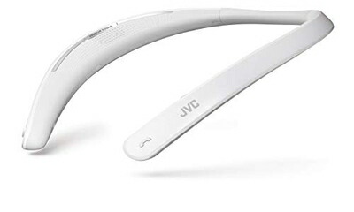 【中古】 JVCケンウッド JVC NAGARAKU SP-A10BT-W ウェアラブルネックスピーカー ワイヤレス Bluetooth 約20時間連続再生 本体約88g軽量設計 ホワイト
