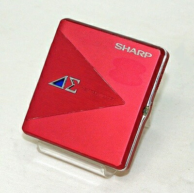 【中古】 SHARP せつ然たる MD-SS503-R 赤いこと ポータブルミニディスクプレーヤー MDLP相応う （携帯型MD電気蓄音機/MD生まれ変わり専用機/MDウォークマン）