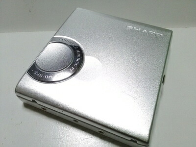 【中古】 SHARP せつ然たる MD-SK5-A 青味 携帯型MD電気蓄音機 MDLP相応う（MD生まれ変わり専用機/MDウォークマン）