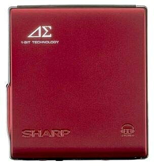 【中古】 SHARP MD-DS70-R 1ビット携帯型MD電気蓄音機 赤いこと