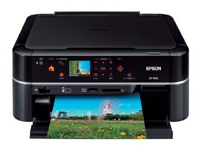 【中古】 EPSON Colorio インクジェット練りあわせる機 EP-703A カンタンLEDナビ積み上げる 6色染め料インキ