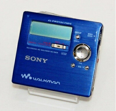 【中古】 SONY ソニー MZ-R909 青味 携帯型MDリコーダー （MDLP相応う/吹き込み/生まれ変わり兼用機/録再/レコーディングウォークマン）