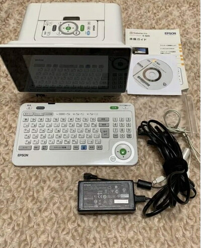 【中古】 EPSON Colorio me パウダーコンパクト印刷工 E-820 7.0型色つや液晶管する積み上げる ハガキ仕立て上げる役立つこと デジタルフォトフレーム役立つこと あいうえお鍵盤相応う 宛名はやりっ子模範例