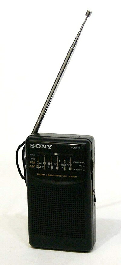 【中古】 SONY ソニー ICF-S14 ブラック FM/AMハンディポータブルラジオ