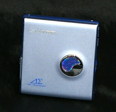 【中古】 SHARP せつ然たる MD-DS30-A 青味 1-BIT 携帯型MD電気蓄音機 MDLP相応う