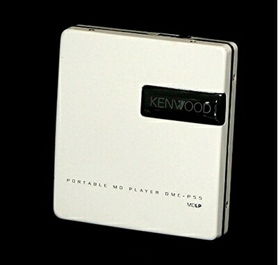 【中古】 KENWOOD　ケンウッド　DMC-P55-W ホワイト　ポータブルMDプレーヤー