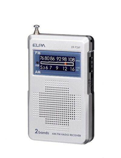【中古】 ELPA AM/FMコンパクトラジオ ER-P26F