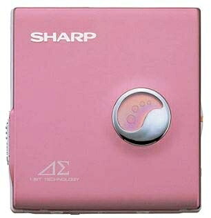【中古】 SHARP せつ然たる MD-DS30-P さくら色 1ビットデジタルアンプリファイアー積み上げる 携帯型MD電気蓄音機 MDLP相応う