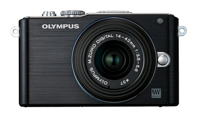 【中古】 OLYMPUS ミラーレス一眼 PEN Lite E-PL3 レンズキット ブラック E-PL3 LKIT BLK｜Haute Produit