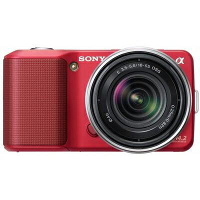 【中古】 ソニー SONY デジタル一眼α NEX-3 ズームレンズキット レッド NEX-3K/R｜Haute Produit