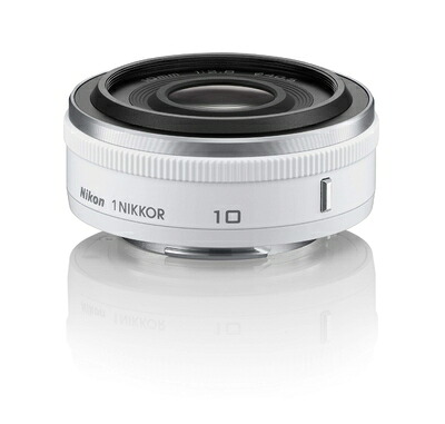 【中古】 Nikon 単焦点レンズ 1 NIKKOR 10mm f/2.8 ホワイト ニコンCXフォーマット専用