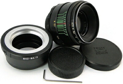 【中古】 HELIOS 44-2 58mm F2 Russian Lens + Adapter Micro 4/3 MFT Mount Olympus PEN OM-D E M1 M5 MARK II M10｜Haute Produit 28,048円