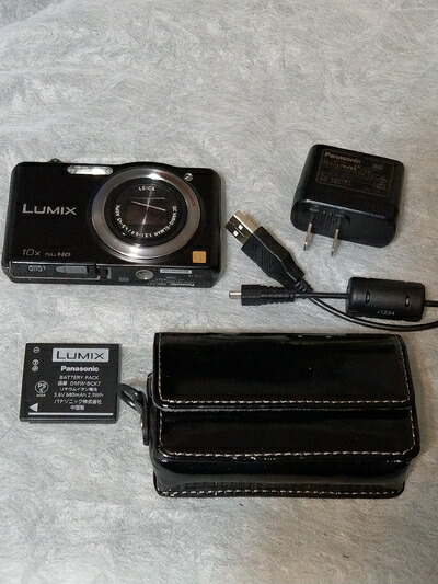 【中古】 パナソニック デジタルカメラ ルミックスSZ7 光学10倍 ブラック DMC-SZ7-K