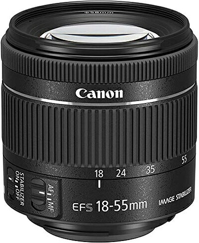 【中古】 Canon 標準ズームレンズ EF-S18-55mm F4.0-5.6IS STM APS-C対応