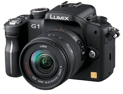 【中古】 パナソニック デジタル一眼カメラ LUMIX (ルミックス) G1 レンズキット コンフォートブラック DMC-G1K-K｜Haute Produit