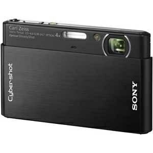 【中古】 ソニー SONY デジタル写真機 Cybershot T77 (1010万絵素/光学x4/3.0型タッチパネル液晶) 黒いこと DSC-T77/B