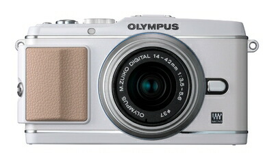 【中古】 OLYMPUS ミラーレス一眼 PEN E-P3 レンズキット ホワイト E-P3 LKIT WHT