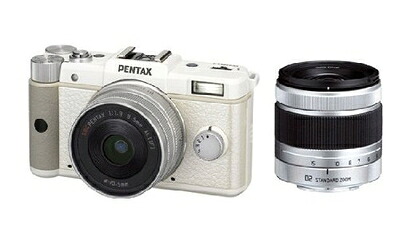【中古】 PENTAX ミラーレス一眼 Q ダブルレンズキット ホワイト PENTAXQWLKWH
