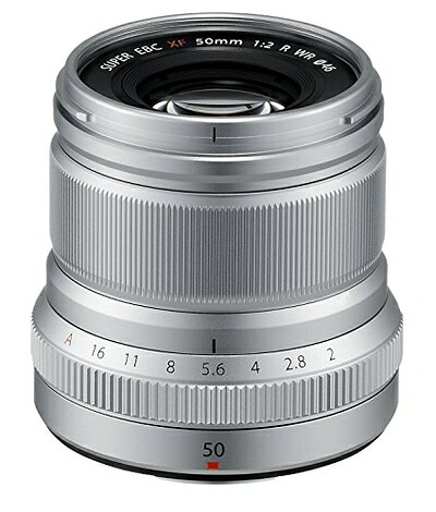 【中古】 富士フイルム(FUJIFILM) X 交換レンズ フジノン 単焦点 中望遠 コンパクト 50mm F2 防塵防滴耐低温 絞りリング シルバー F XF50MMF2 R WR S｜Haute Produit