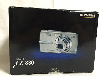 【中古】 OLYMPUS デジタルカメラ μ830 (ミュー) シャンパンシルバー μ830SLV｜Haute Produit