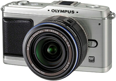 【中古】 OLYMPUS ミラーレス一眼 E-P1 レンズキット シルバー E-P1 LKIT-SLV