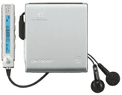【中古】 SHARP アウビィ MD-DS70-S 1ビットポータブルMDプレーヤー(シルバー)