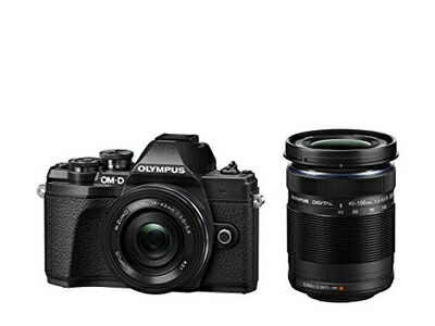 【中古】 OLYMPUS ミラーレス一眼カメラ OM-D E-M10 MarkIII EZダブルズームキット ブラック