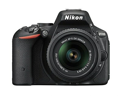【中古】 Nikon デジタル一眼レフカメラ D5500 18-55 VRII レンズキット ブラック 2416万画素 3.2型液晶 タッチパネル D5500LK18-55BK