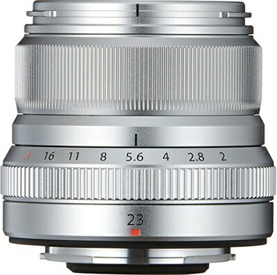【中古】 富士フイルム(FUJIFILM) X 交換レンズ フジノン 単焦点 準広角 コンパクト 23mm F2 防塵防滴耐低温 絞りリング シルバー F XF23MMF2 R WR S