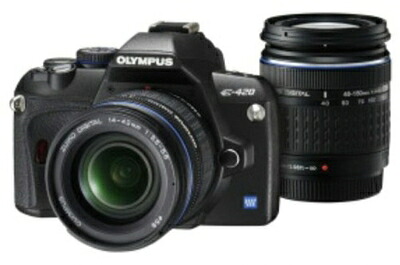 【中古】 OLYMPUS デジタル一眼レフカメラ E-420 ダブルズームキット E-420WKIT｜Haute Produit