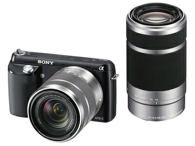 【中古】 α NEX-F3Y(B) ダブルズームレンズキット ブラック