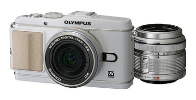 【中古】 OLYMPUS ミラーレス一眼 PEN E-P3 ツインレンズキット ホワイト E-P3 TKIT WHT