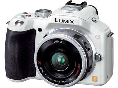 【中古】 パナソニック(Panasonic) ミラーレス一眼カメラ ルミックス G5 レンズキット 電動ズームレンズ付属 シェルホワイト DMC-G5X-W