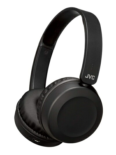 【中古】 JVCケンウッド JVC HA-S48BT-B ワイヤレスヘッドホン Bluetooth対応/連続17時間再生/バスブースト機能搭載/ハンズフリー通話用マイク内蔵/フラット折りたたみ式/ブラック HA-S48BT-B
