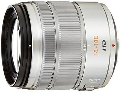 【中古】 パナソニック 判定基準望遠レンズ マイクロフォーサーズ用 ルミックス G VARIO 14-140粍/F3.5-5.6 ASPH./POWER O.I.S. しろがね色 H-FS14140-S