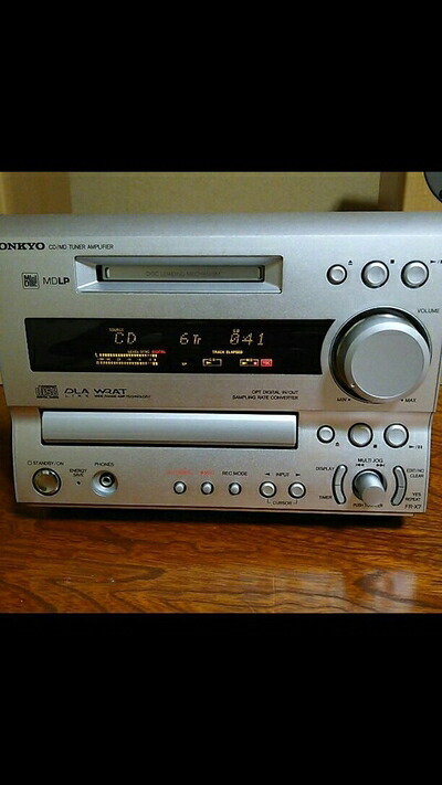 【中古】 ONKYO オンキョー FR-X7 CD/MDラジオ受信機アンプリファイアー MDLP