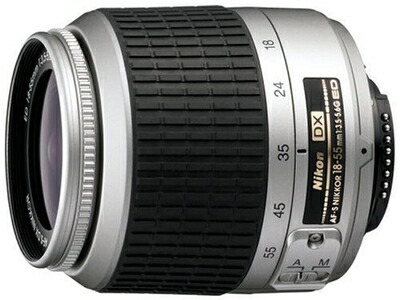 【中古】 Nikon AF-S DX ズームニッコール ED 18-55mm F3.5-5.6G シルバー デジタル一眼レフ用