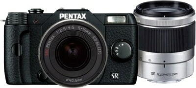 【中古】 PENTAX デジタルミラーレス一眼 Q10 ダブルズームキット [標準ズーム 02 STANDARD ZOOM ・望遠ズーム 06 TELEPHOTO ZOOM] ブラック Q10 WZOOMKIT BLACK 12140 28,730円