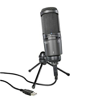 【中古】 オーディオテクニカ AT2020USB+ USBマイク PC マイク コンデンサーマイク コンデンサーマイクロホン ストリーマー コンテンツクリエーター ゲーマー ボイスチャット 実況 Windows MAC 国内正規品