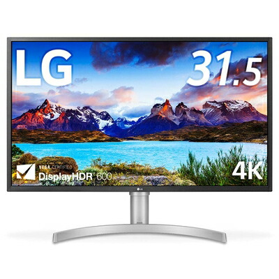 【中古】 LG モニター ディスプレイ 32UL750-W 31.5インチ/4K/DisplayHDR600/VA非光沢/USB Type-C、DP、HDMI×2/スピーカー/FreeSync/高さ調節