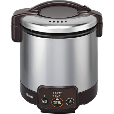【中古】 リンナイ こがまる ジャー付きガス炊飯器 5合炊き・ダークブラウン・都市ガス13A用 RR-050VM(DB) 13A