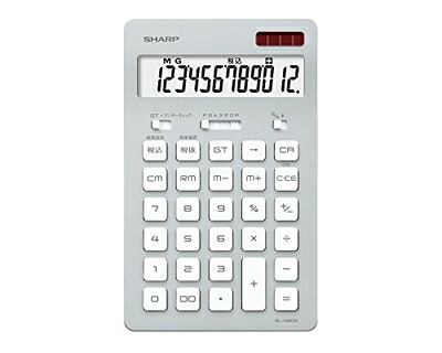 【中古】 シャープ 電卓 12桁(ナイスサイズタイプ) シルバー系 EL-N802-SX|Haute Produit