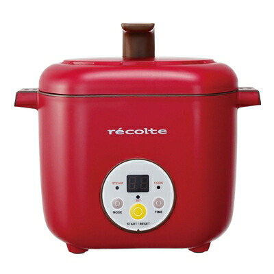 【中古】 レコルト ヘルシーコトコト 2段同時調理器 レッド RHC-1R｜Haute Produit