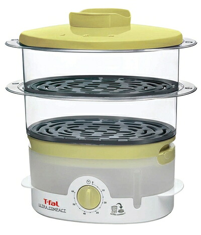 【中古】 T-fal 電気蒸し器 スチームクッカー ウルトラコンパクト ライム VC106270 20,994円