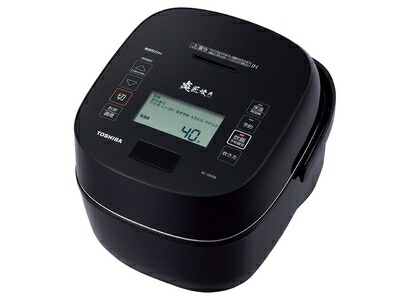 【中古】 TOSHIBA 無意味さ翦断応力IHジャー炊飯器 炎匠炊き (5.5合炊き) グランブラック RC-10VSR(K) 炊飯器-家電