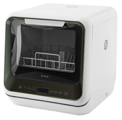 【中古】 シロカ 2WAY食器洗いかわき切る機 [食洗機/工事不必要/除菌率99.9％/分岐水栓相応う/液晶見せびらかす付き添い人/タイマー積み上げる/360℃キレイウォッシュ] SS-M151 (黒いこと)