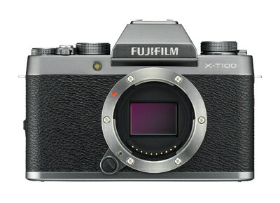 【中古】 FUJIFILM ミラーレス一眼 X-T100ダークシルバー X-T100-DS